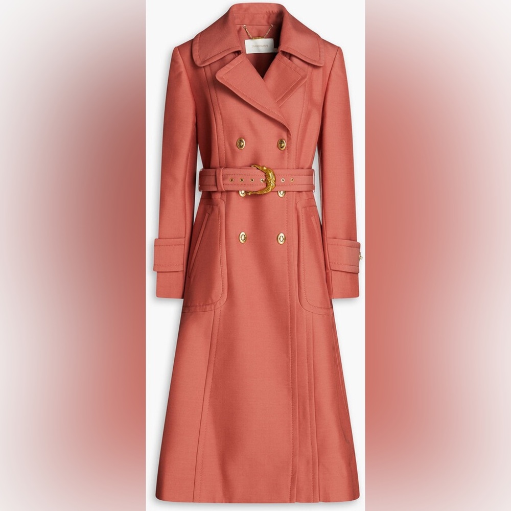 ZIMMERMANN Wool-blend trench coat